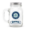 SEATTLE MARINERS GLASS MASON JAR w/chocolate baseballs